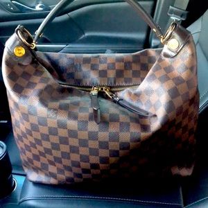 Authentic Louis Vuitton Duomo Hobo Damier Ebene